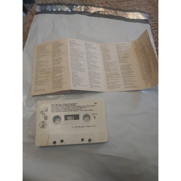 DIRTY DANCING ORIGINAL SOUNDTRACK VESTRON MOTION PICTURE MOVIE CASSETTE TAPE - Picture 3 of 3